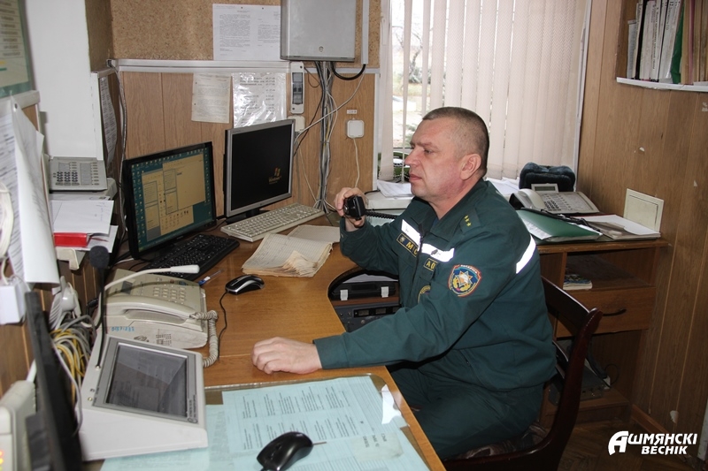 диспетчер ПАСЧ-1 Николай Кузьмицкий